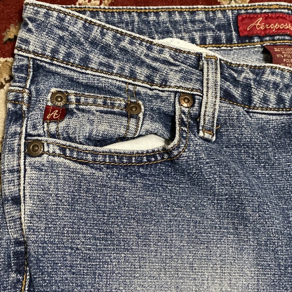 AEROPOSTALE Chelsea Bootcut Jeans Womens 9/10 Long Medium Wash Slight Stretch - Picture 2 of 7